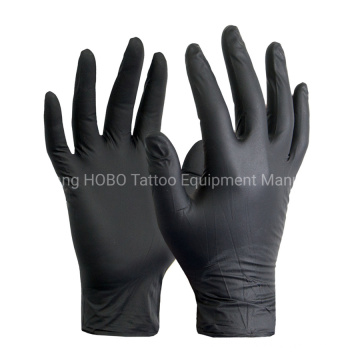 Disposable Tattoo Black Latex Glove